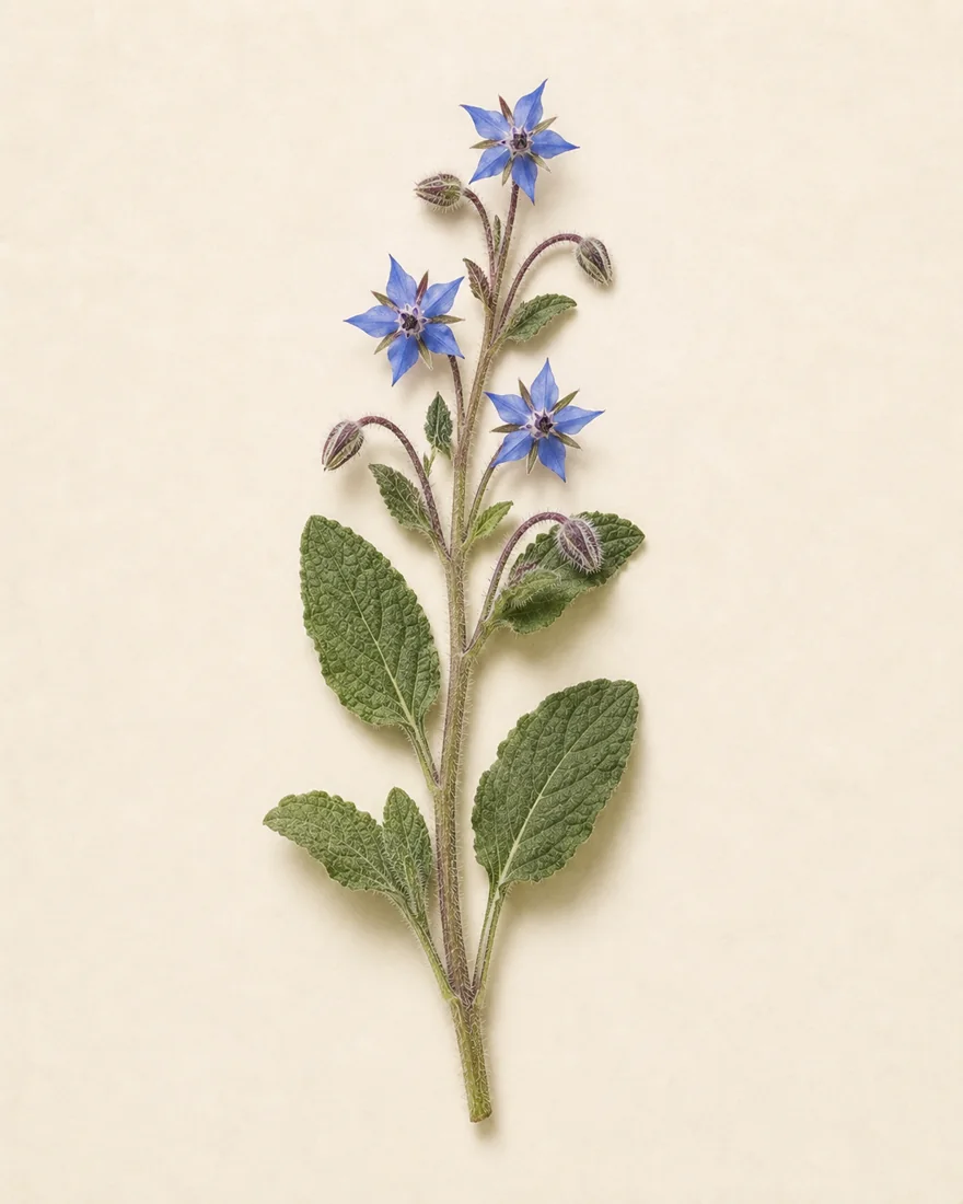 Borretsch — Borago officinalis