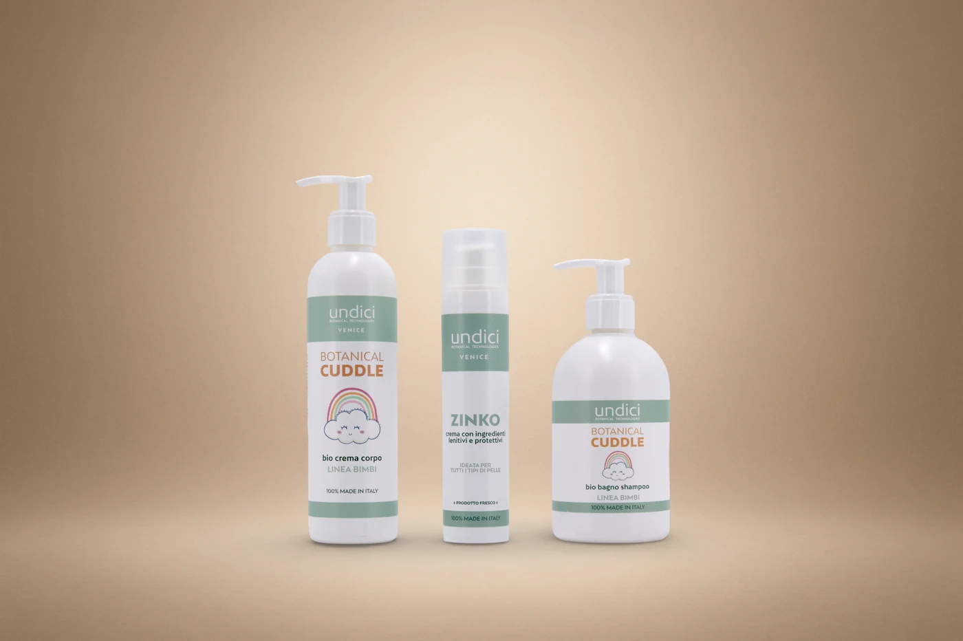 Bio Body Cream, Zinko e Bio Bath & Shampoo — Ligne Enfants